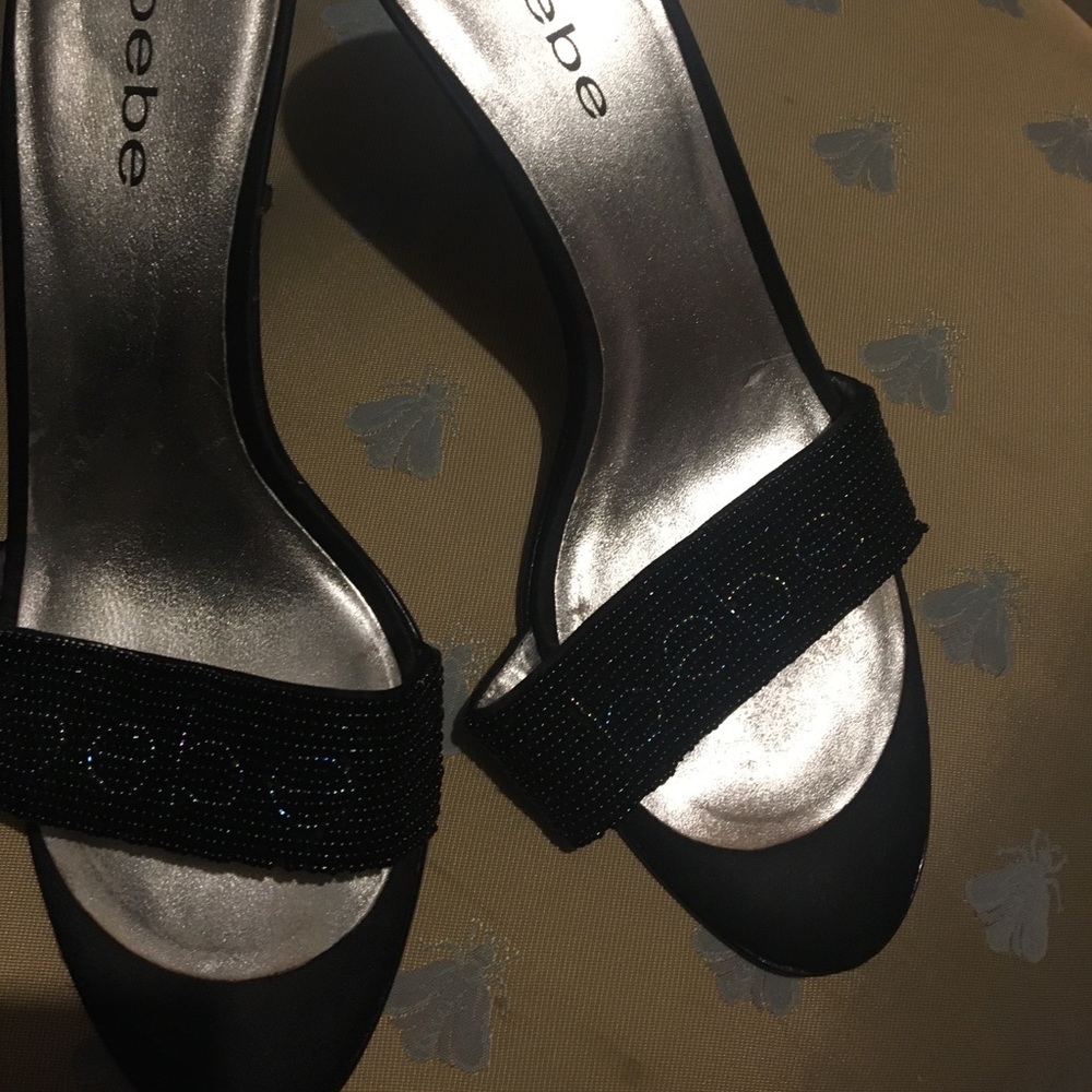 Black bebe heels